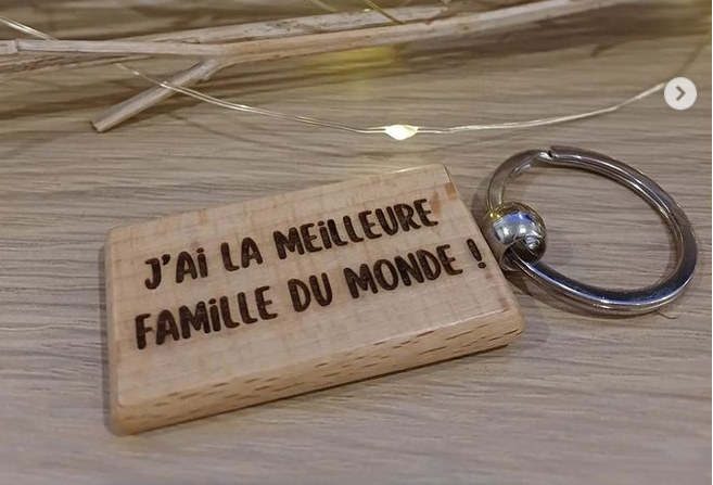 Porte-clés rectangle personnalisé