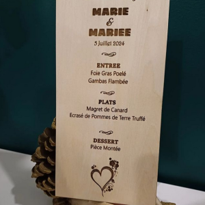 Menu de Mariage