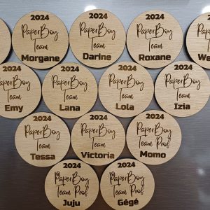 Magnets Bois Personnalisés